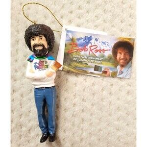 NWT Bob Ross THE JOY OF PAINTING Christmas Tree Ornament Kurt Adler